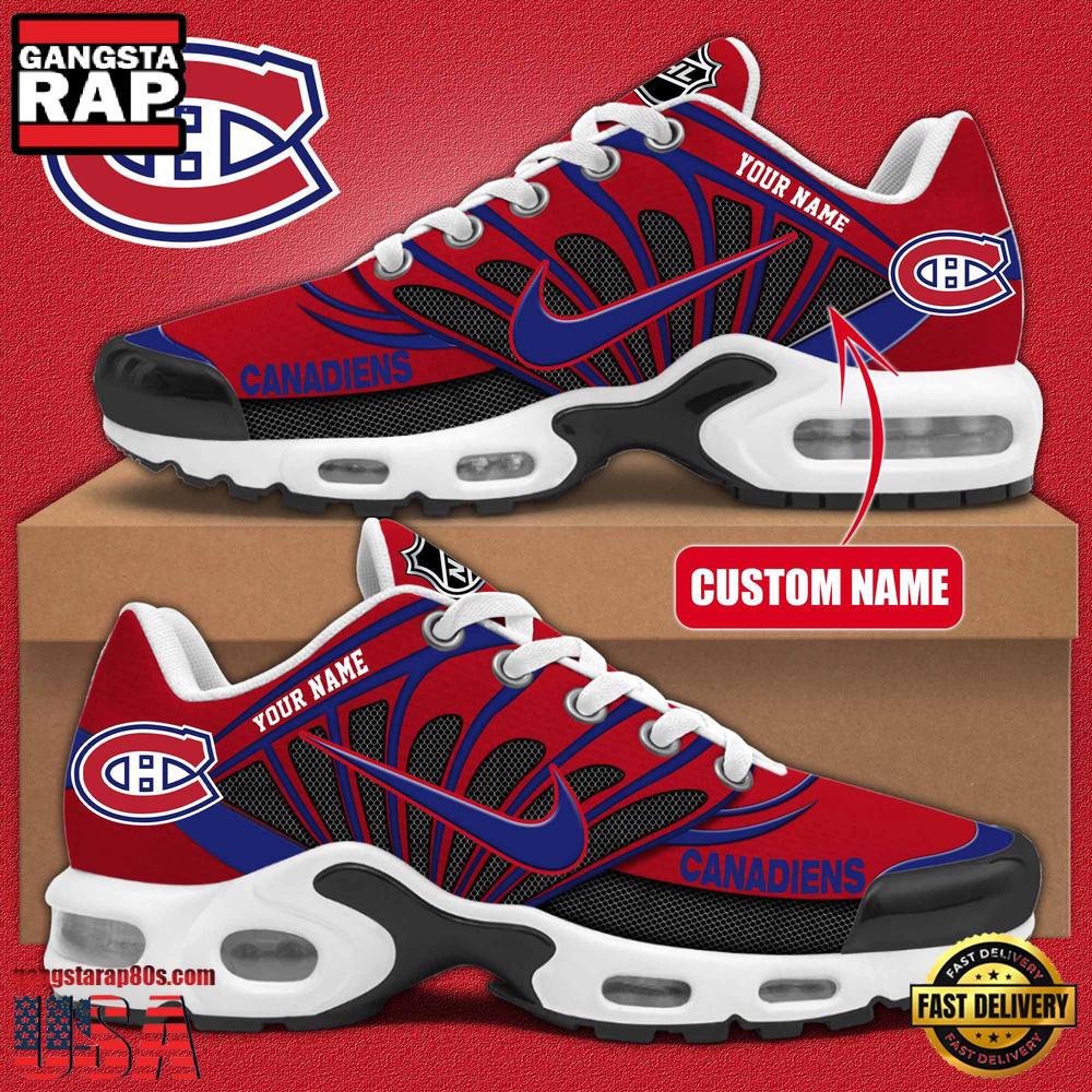 NHL Montreal Canadiens Hockey Logo Custom Name Air Max Plus Shoes
