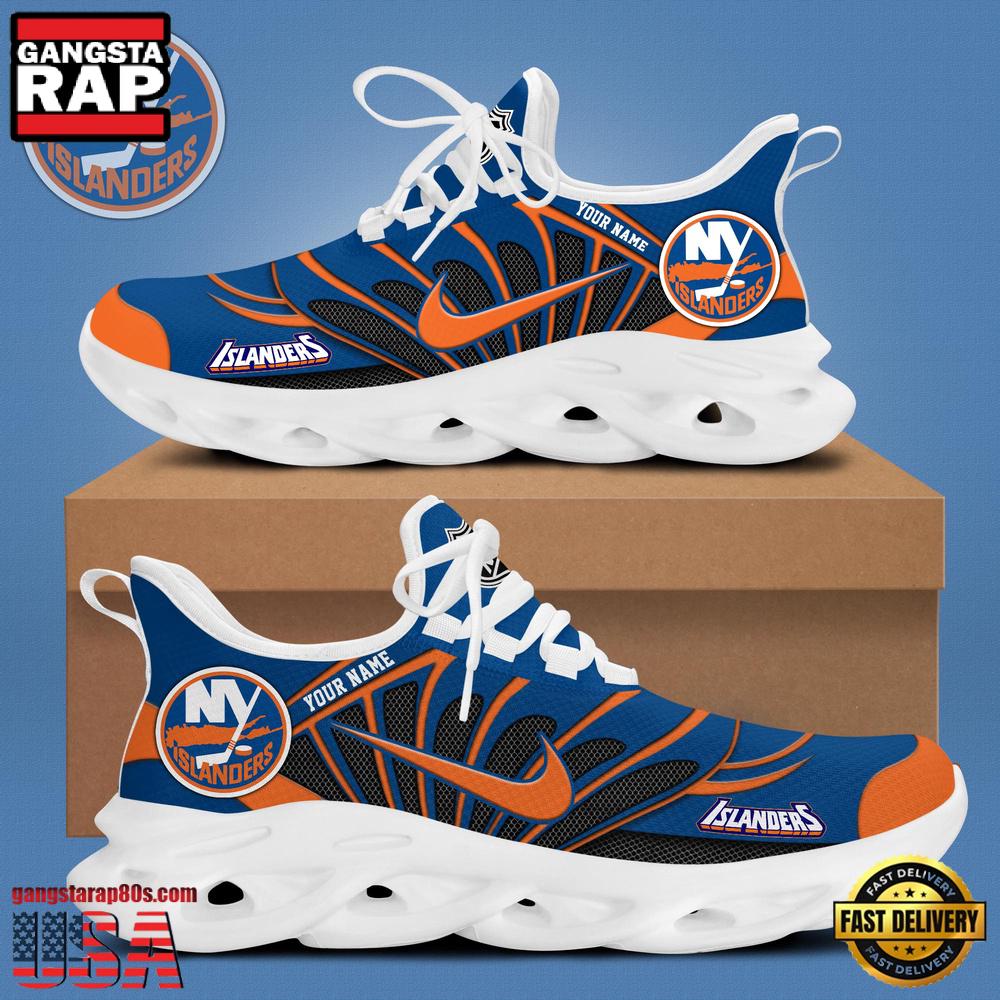 NHL New York Islanders Hockey Logo Custom Name Max Soul Shoes