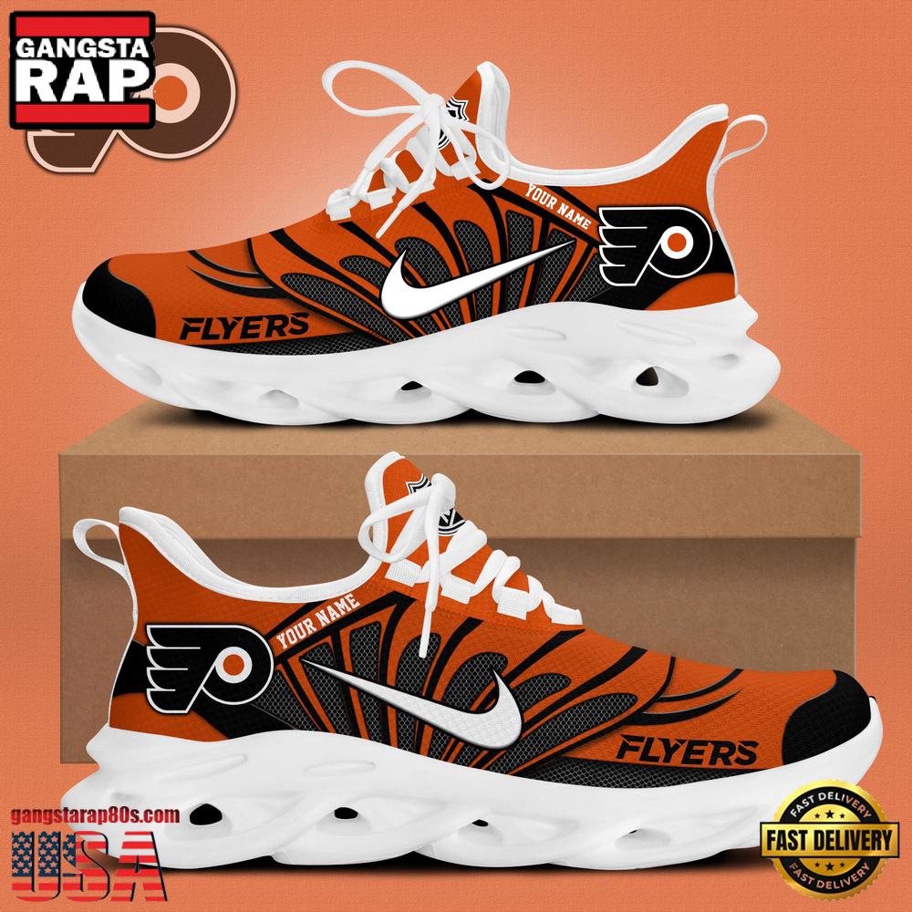 NHL Philadelphia Flyers Hockey Logo Custom Name Max Soul Shoes