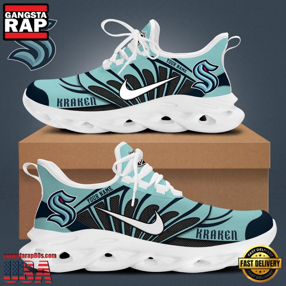 NHL Custom NameSeattle Kraken New Design 2025 Max Soul Shoes Running Sneakers NHL Custom NameSeattle Kraken New Design 2025 Max Soul Shoes Running Sneakers