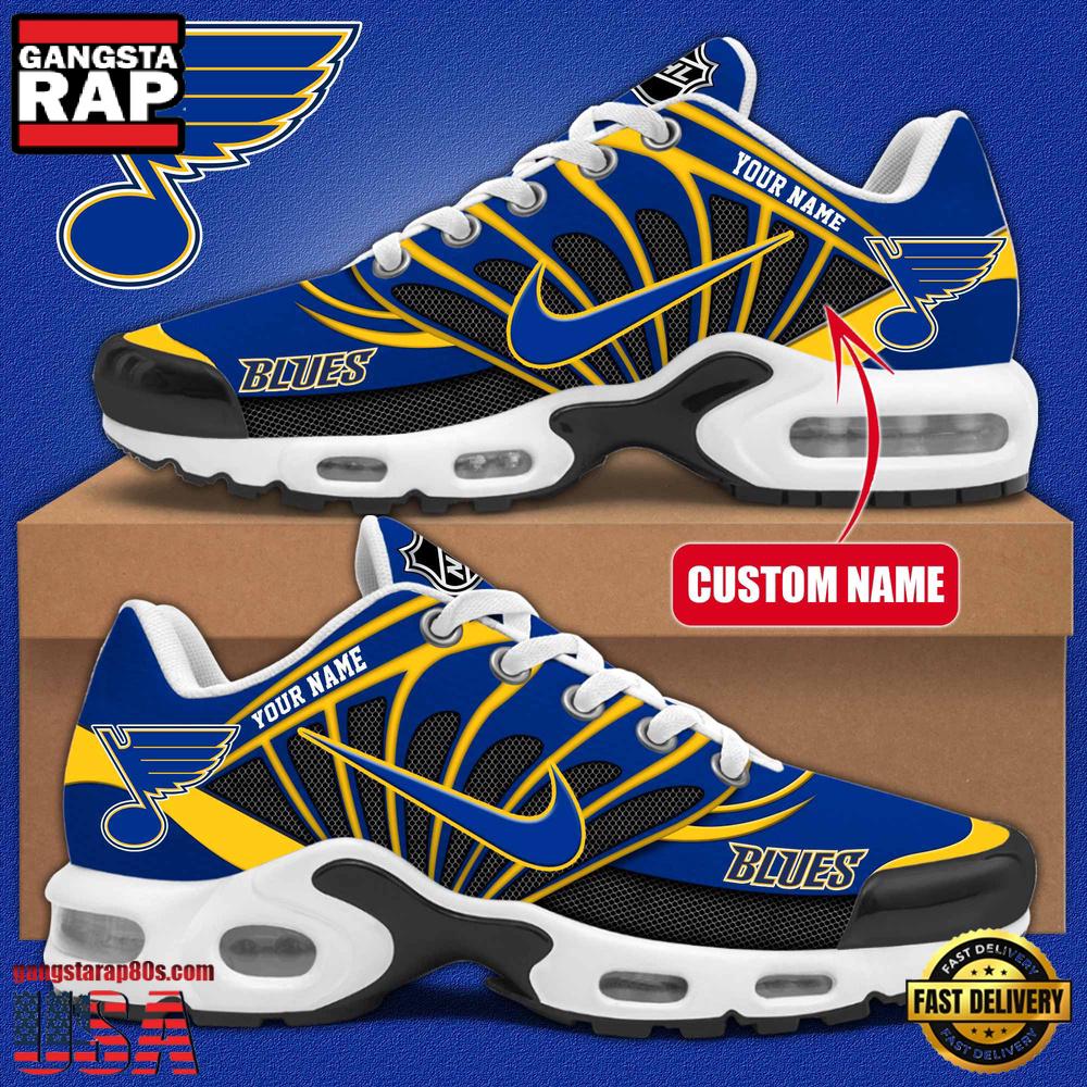NHL St Louis Blues Hockey Logo Custom Name Air Max Plus Shoes