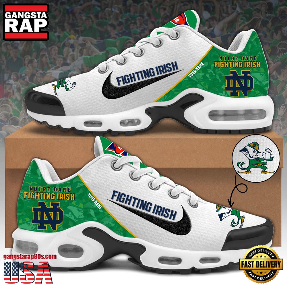Notre Dame Fighting Irish Football Mascot Symbol Custom Air Max Plus Shoes
