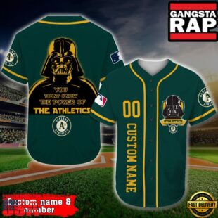 Oakland Athletics Baseball Jersey Darth Vader Star Wars MLB Custom Name Number
