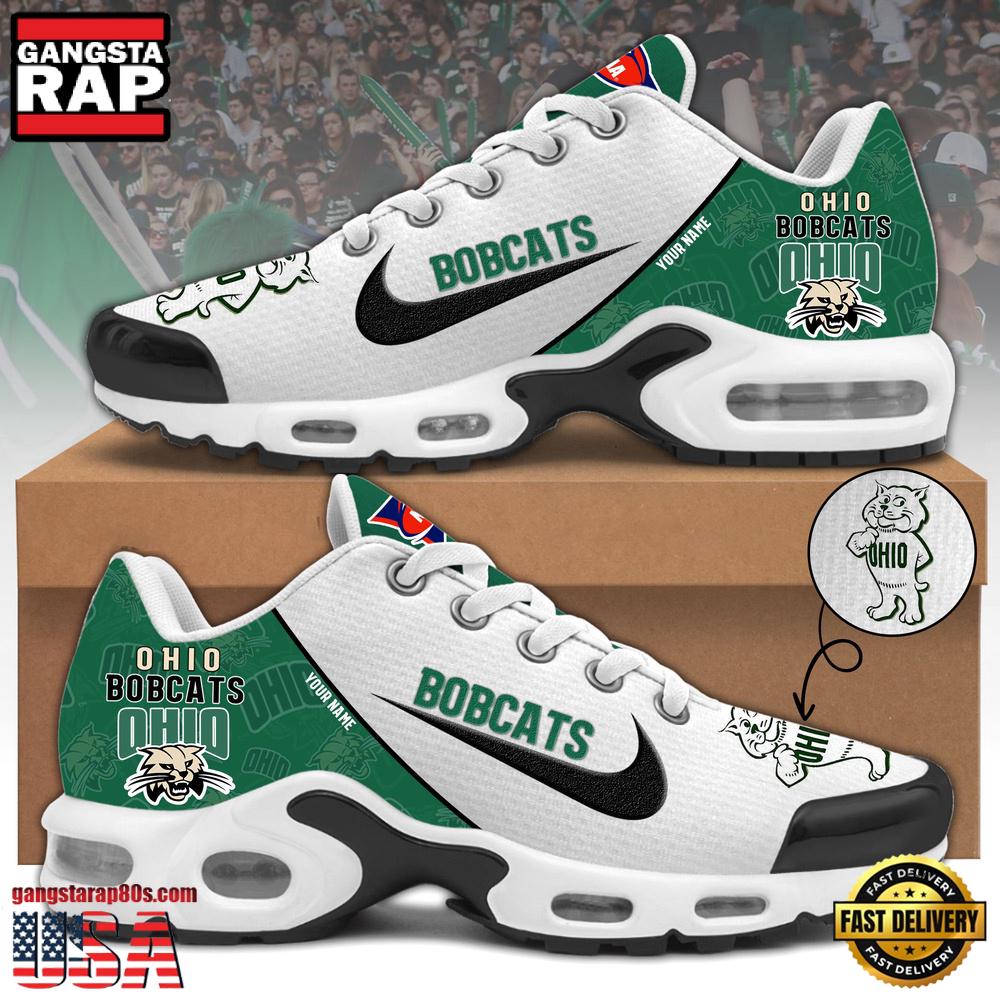 Ohio Bobcats Football Mascot Symbol Custom Air Max Plus Shoes