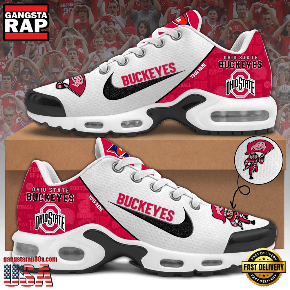Ohio State Buckeyes Football Mascot Symbol Custom Air Max Plus Shoes