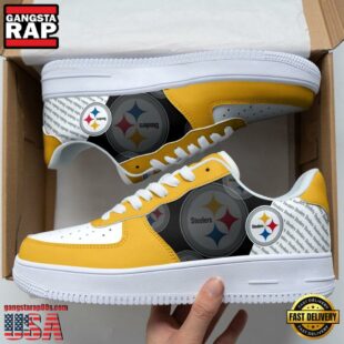 Pittsburgh Steelers Basic Pattern Football NFL Team Air Force 1 Shoes