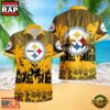 NFL Pittsburgh Steelers New Design Aloha Hawaii Shirt 2 Pittsburgh Steelers Palm Tree Garden Pattern Hawaii Shirt