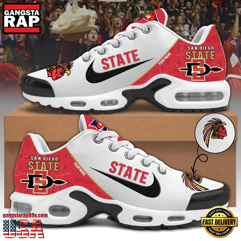 San Diego State Athletics Football Mascot Symbol Custom Air Max Plus Shoes