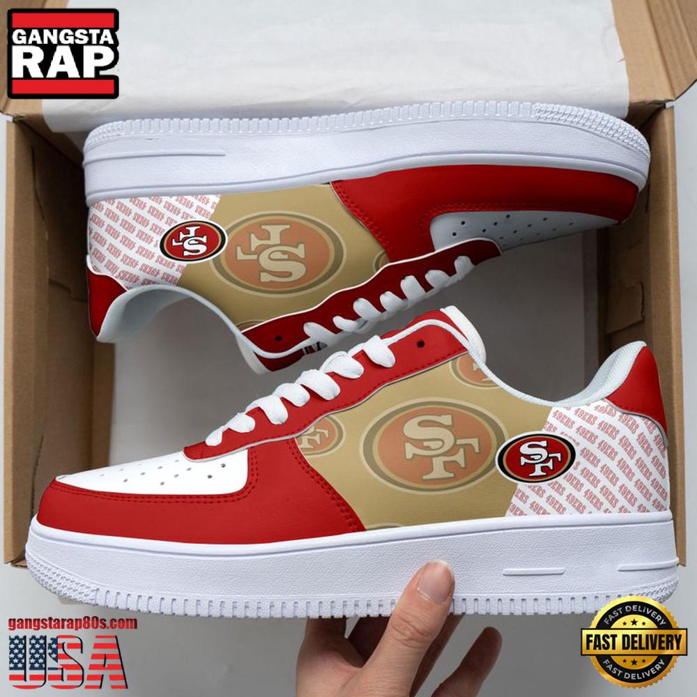 San Francisco 49ers Basic Pattern Football NFL Team Air Force 1 Shoes