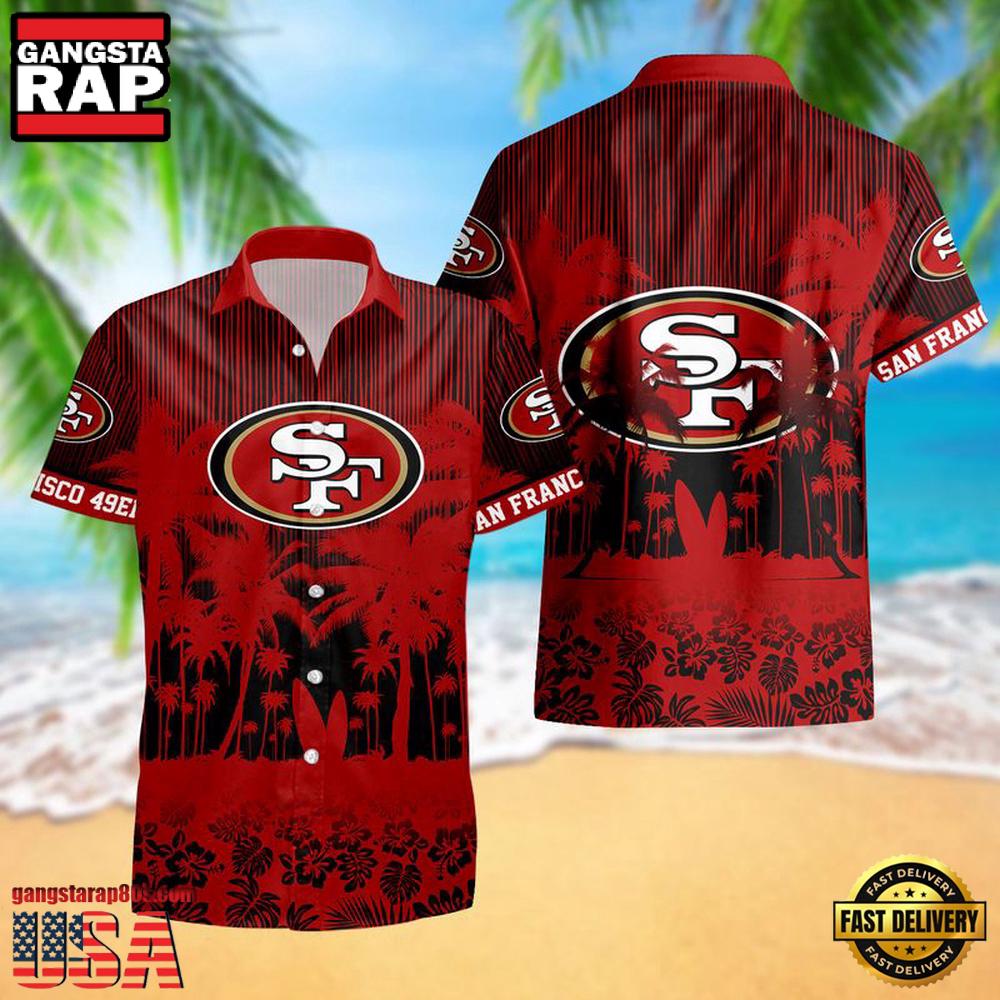 San Francisco 49ers Palm Tree Garden Pattern Hawaii Shirt