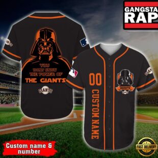 San Francisco Giants Baseball Jersey Darth Vader Star Wars MLB Custom Name Number