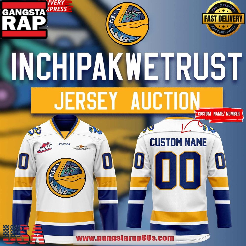 Saskatoon Blades Inchipakwetrust Special Custom Name Number Hockey Jersey