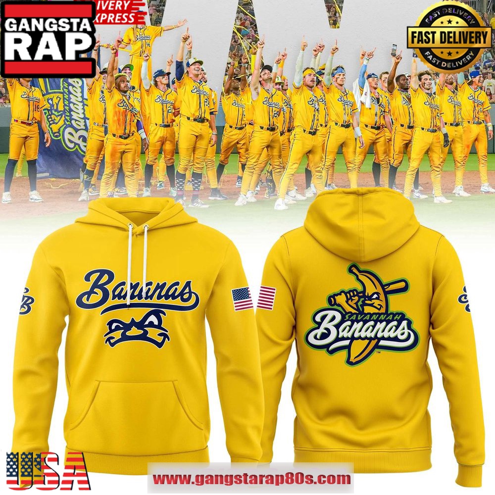 Savannah Bananas Baseball Team 2025 All Over Print Hoodie Savannah Bananas Baseball Team 2025 All Over Print Hoodie