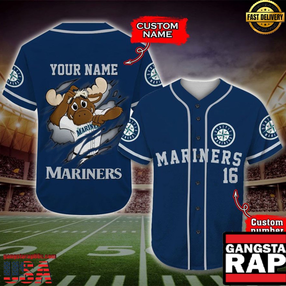 Seattle Mariners Baseball Jersey MLB Custom Name Number - MLB Fan Gifts Seattle Mariners Baseball Jersey MLB Custom Name Number - MLB Fan Gifts
