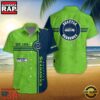 NFL Seattle Seahawks Logo Team Custom Name New Design Hawaiian Shirt 2 Seattle Seahawks NFL Logo Pattern Custom Hawaiian Shirt