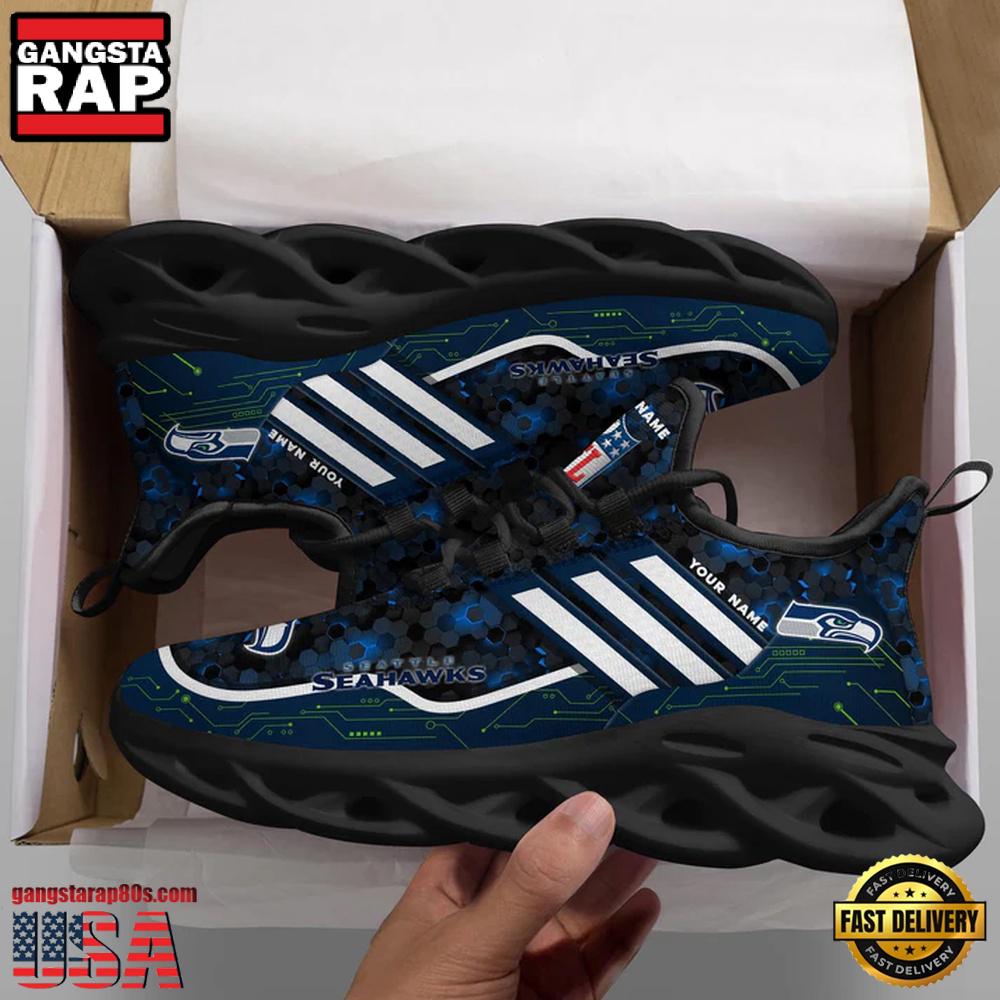 NFL Seattle Seahawks Team Max Soul Shoes Running Sneakers New Designer NFL Seattle Seahawks Team Max Soul Shoes Running Sneakers New Designer