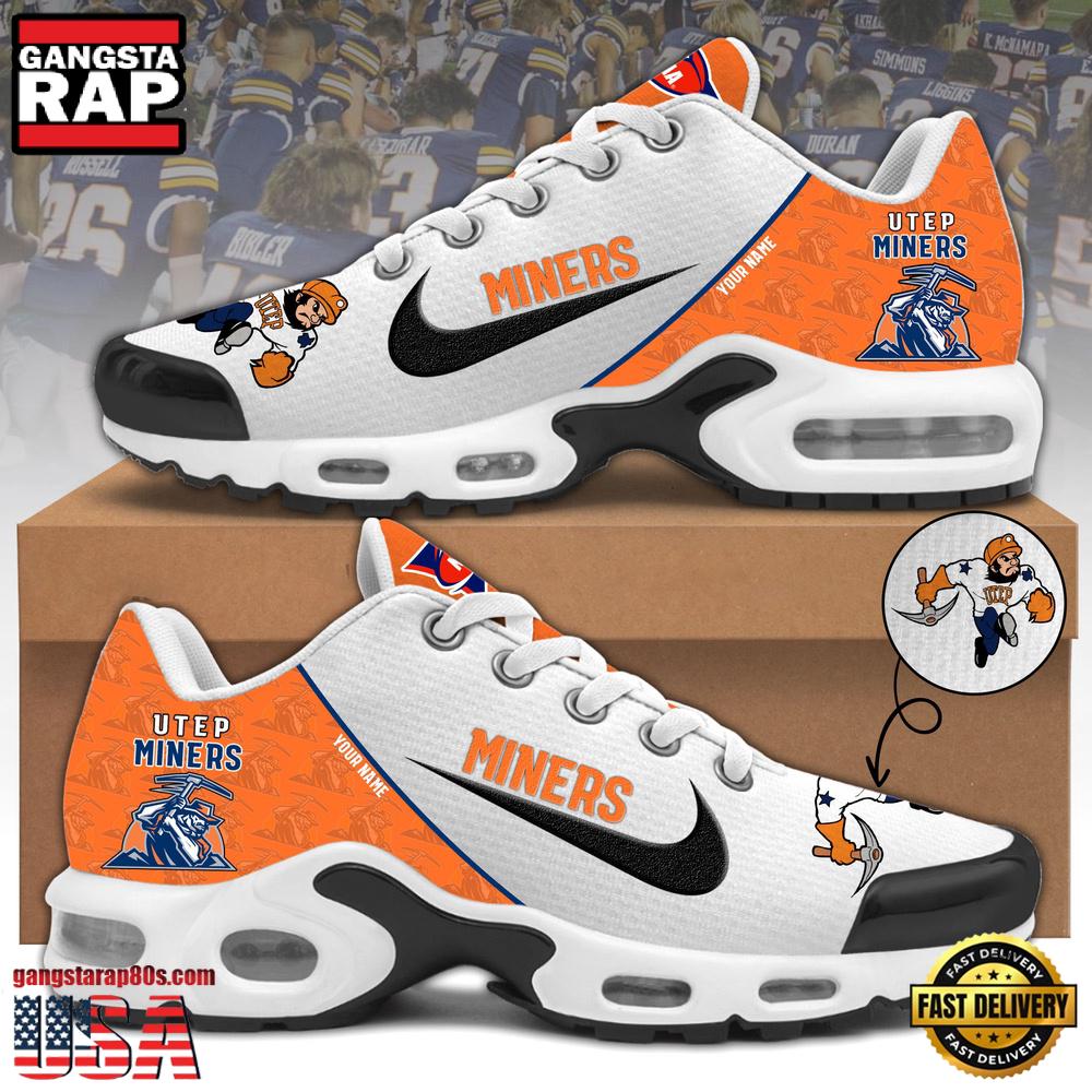 Utep Miners Football Mascot Symbol Custom Air Max Plus Shoes