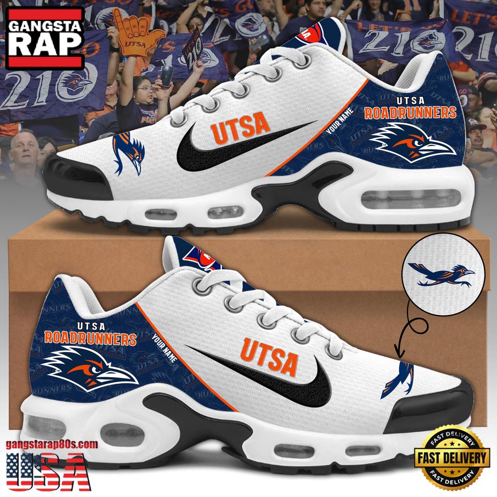Utsa Roadrunners Football Mascot Symbol Custom Air Max Plus Shoes