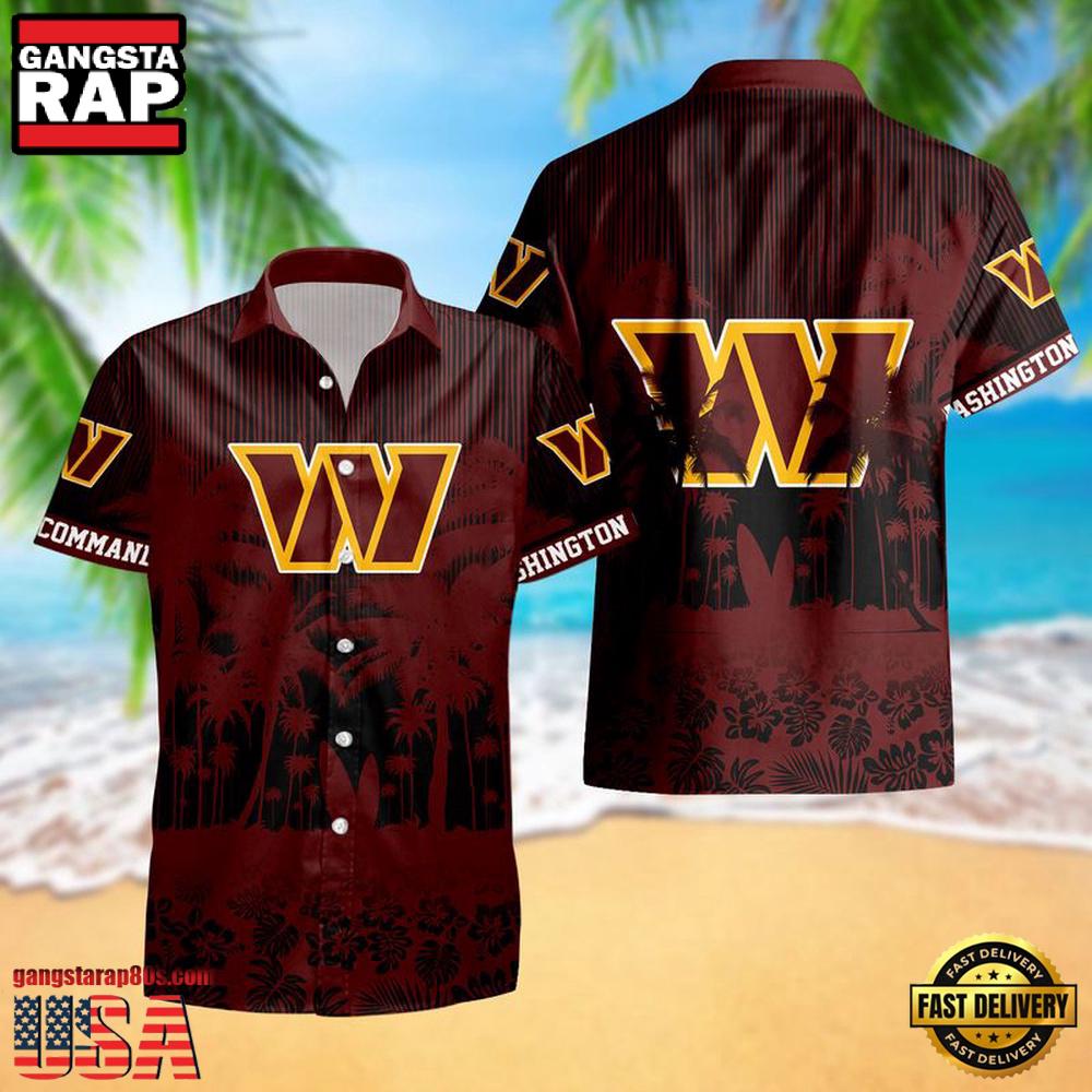 Washington Football Team Palm Tree Garden Pattern Hawaii Shirt