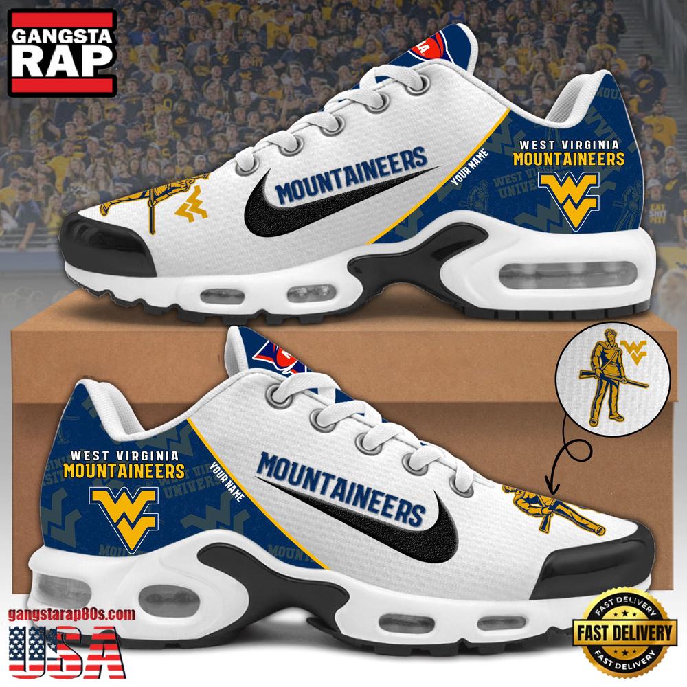 West Virginia Mountaineers Football Mascot Symbol Custom Air Max Plus Shoes