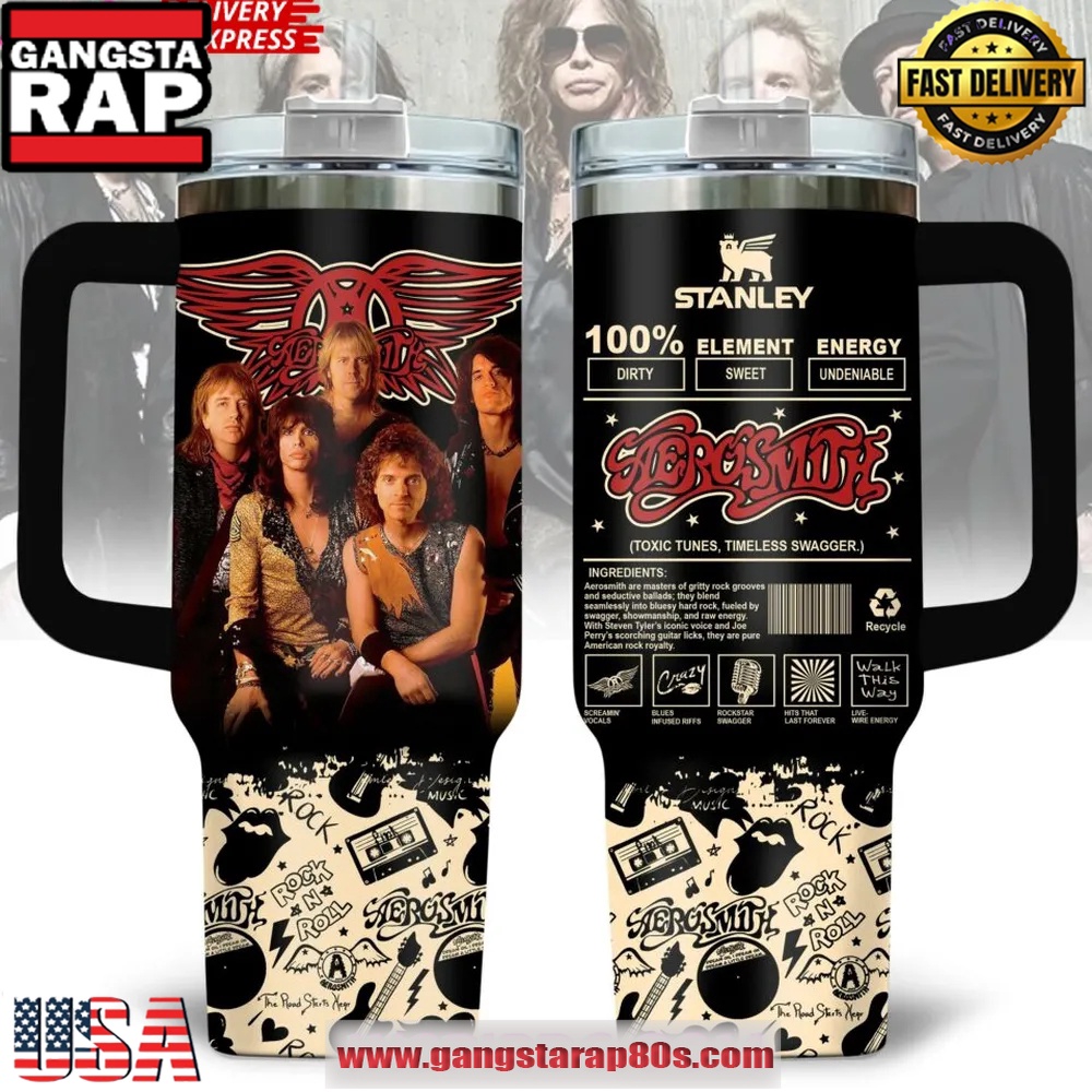 Aerosmith Rock ‘n Roll Swagger Special Stanley Tumbler 40oz