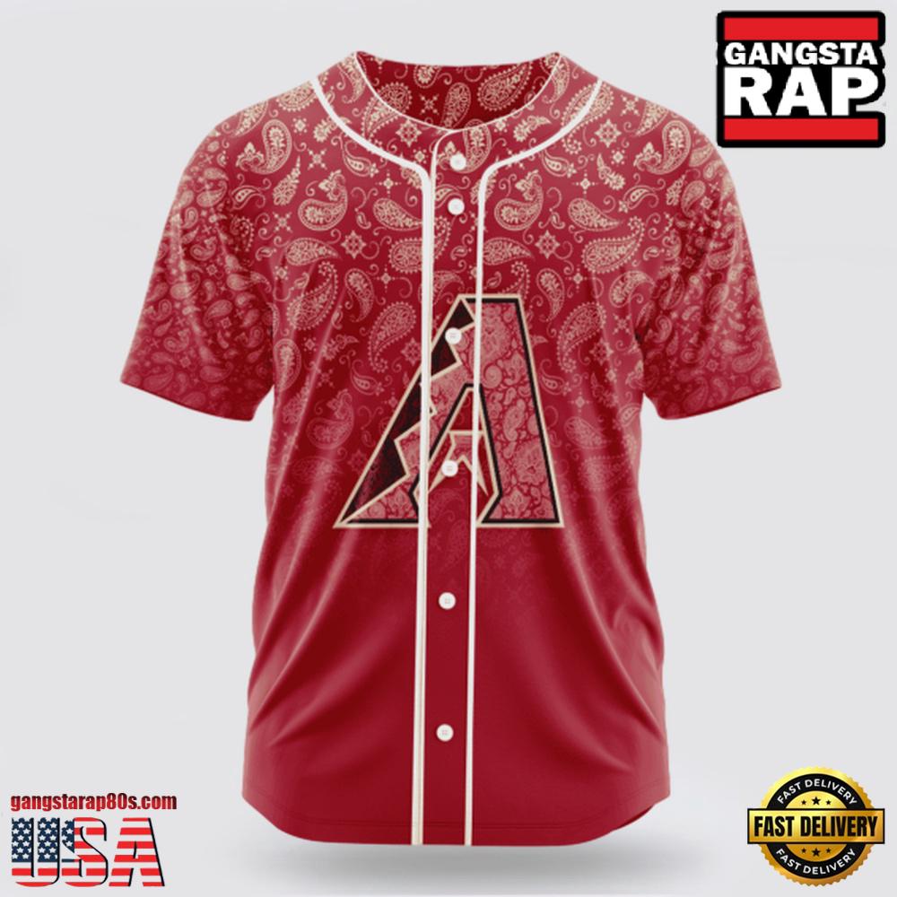 Arizona Diamondbacks Paisley Pattern MLB Baseball Jersey