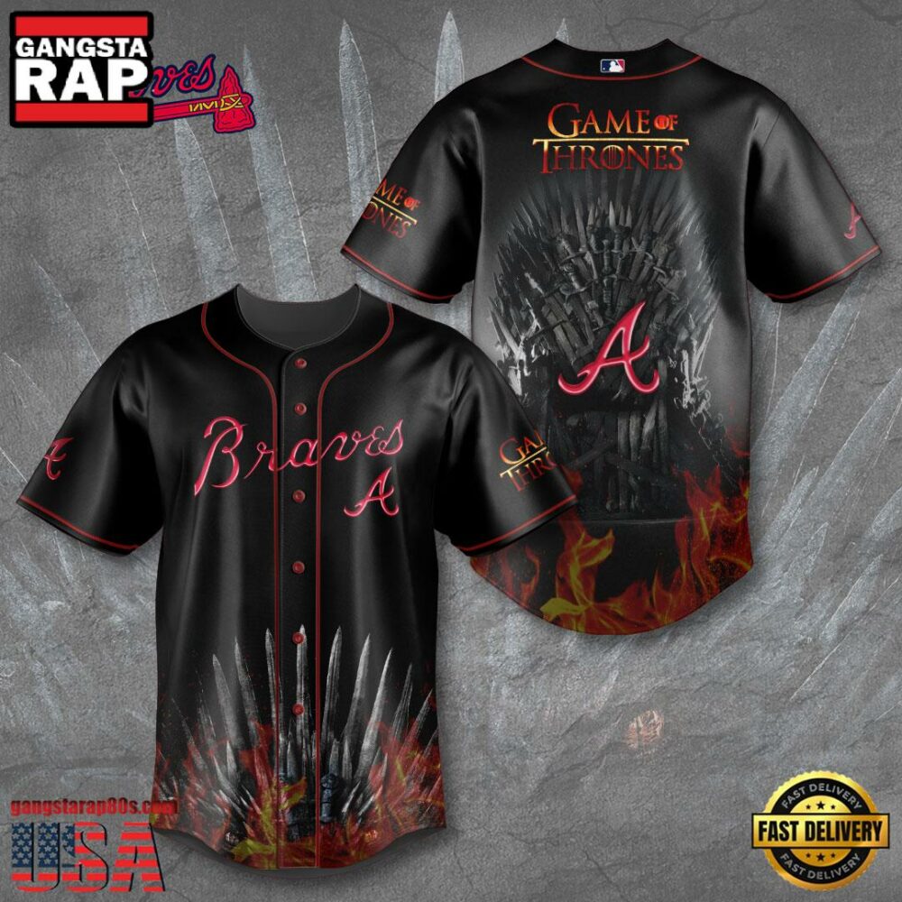 Atlanta Braves x Game of Thrones Baseball Jersey