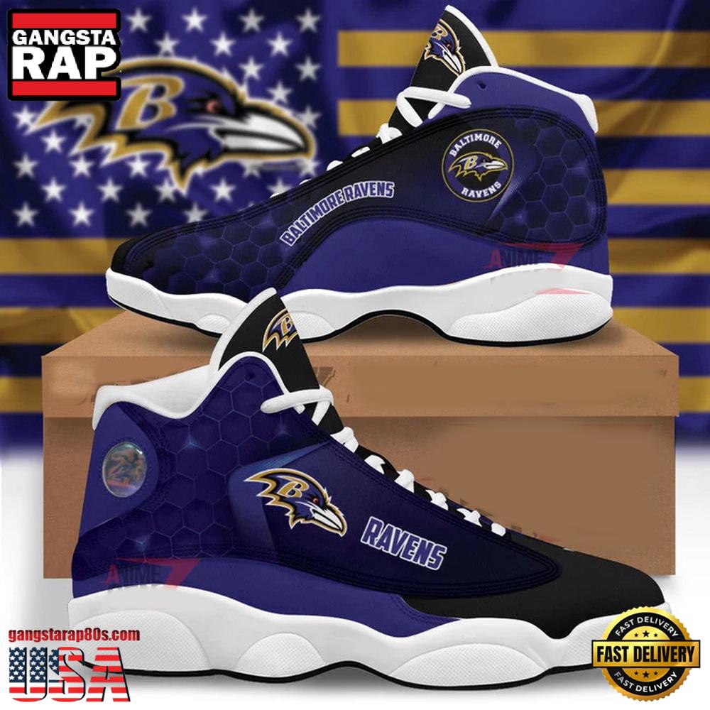 Baltimore Ravens NFL Air Jordan 13 Shoes Gift For Men Women