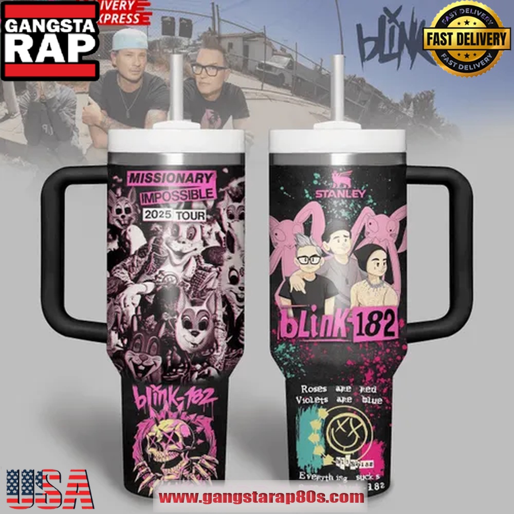 Blink-182 Missionary Impossible 2025 Stanley Tumbler Cup Blink-182 Missionary Impossible 2025 Stanley Tumbler Cup