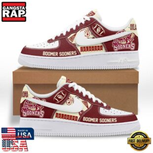 Boomer Sooner Oklahoma Logo Air Force 1 Shoes