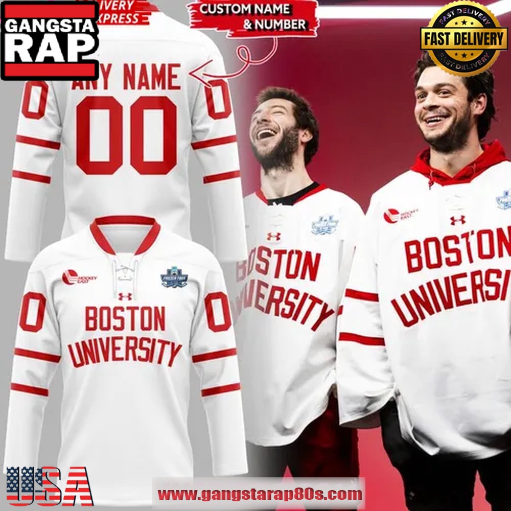 Boston University Terriers Frozen Four 2025 Custom Special Edition Hockey Jersey Boston University Terriers Frozen Four 2025 Custom Special Edition Hockey Jersey