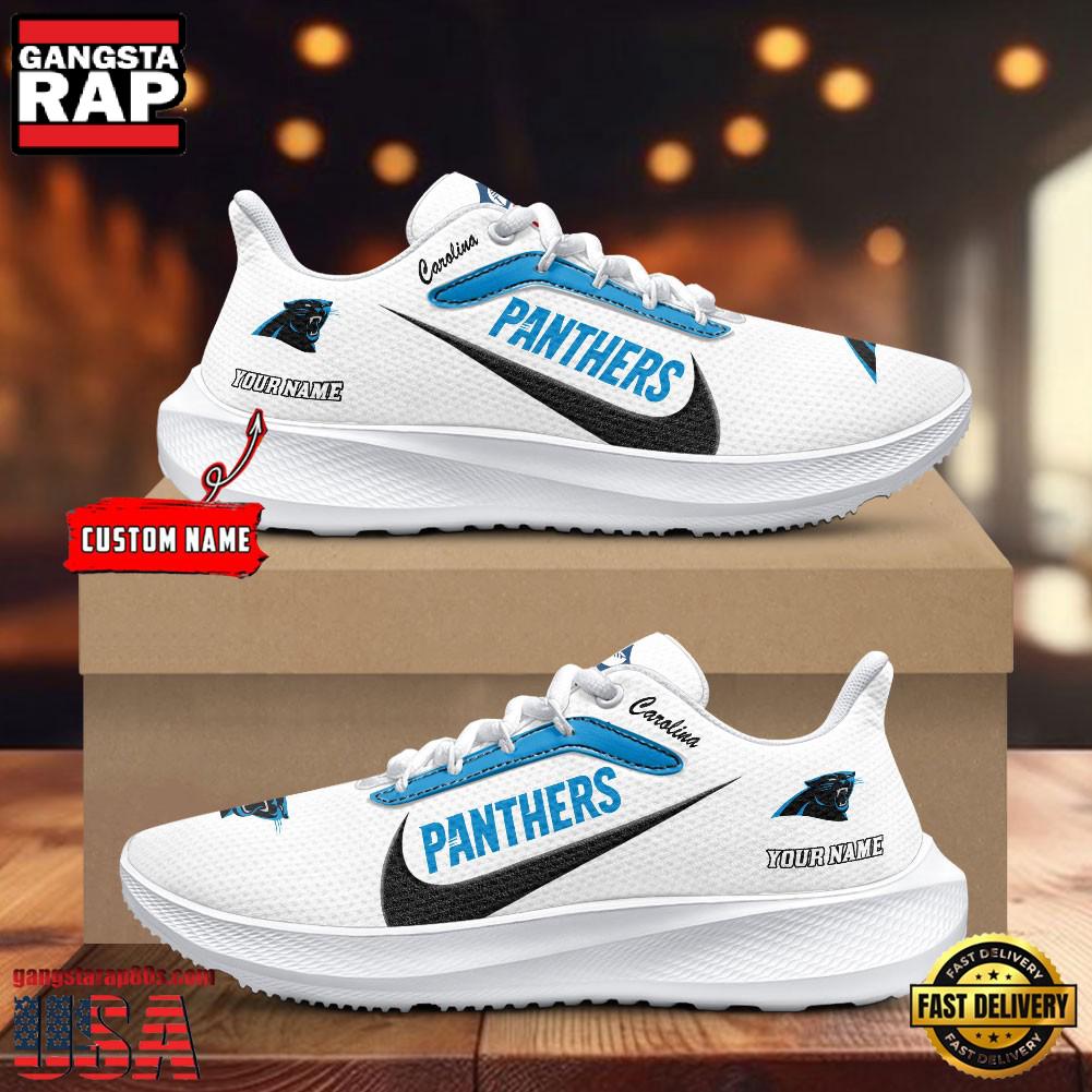 Carolina Panthers Running Shoes Custom Your Name