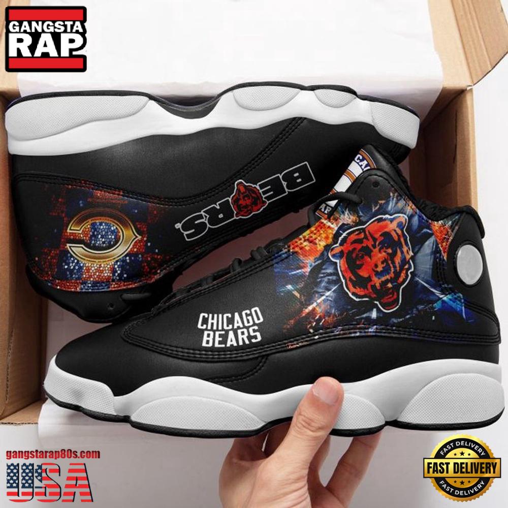 Chicago Bears Black NFL Air Jordan 13 Shoes