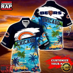 Chicago Bears NFL Personalized Hawaiian Shirt