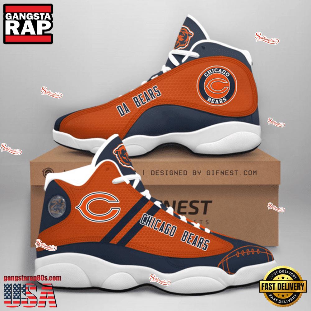 NFL Chicago Bears Team New Design Air Jordan 13 Running Sneakers Shoes For Fans NFL Chicago Bears Team New Design Air Jordan 13 Running Sneakers Shoes For Fans
