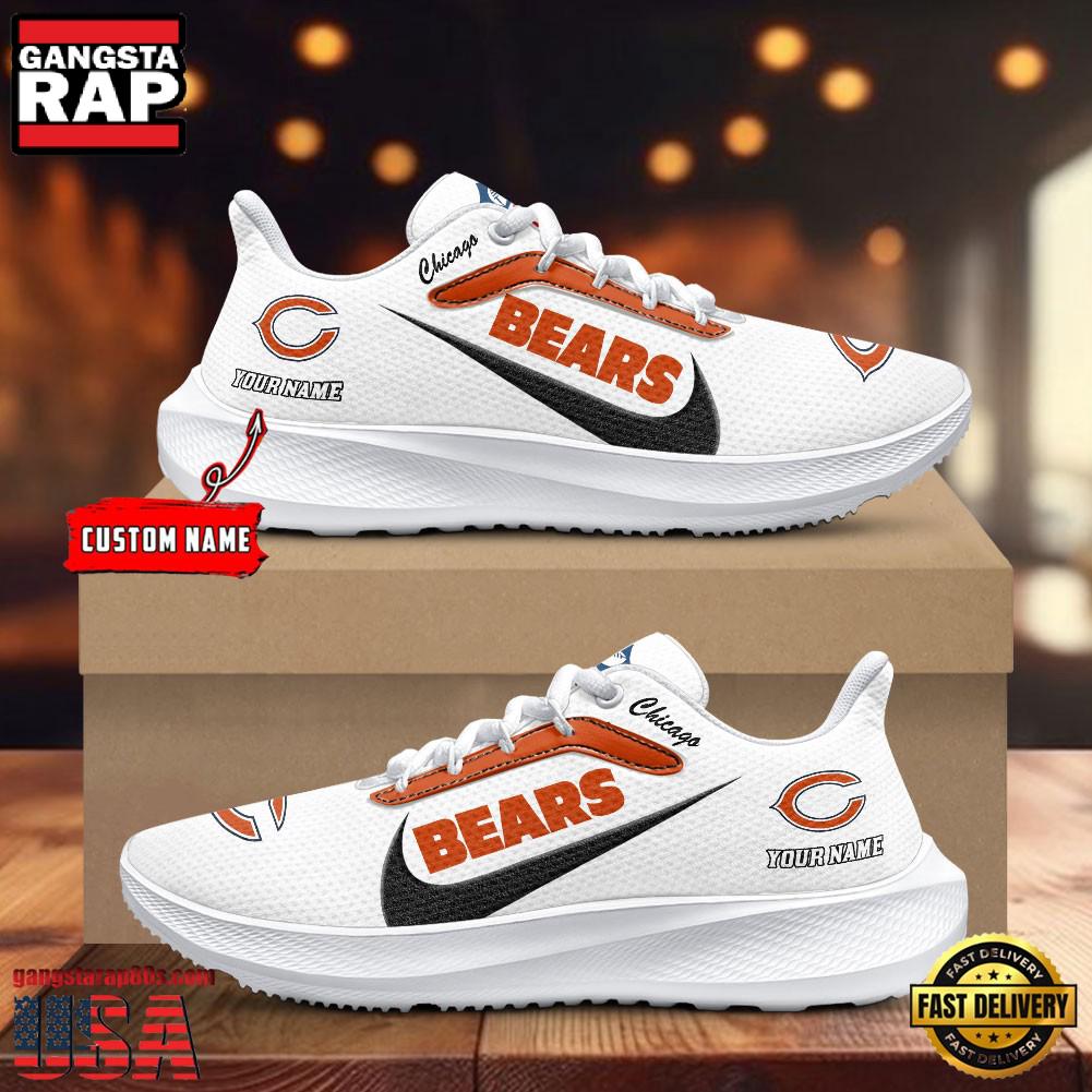 Chicago Bears Running Shoes Custom Your Name