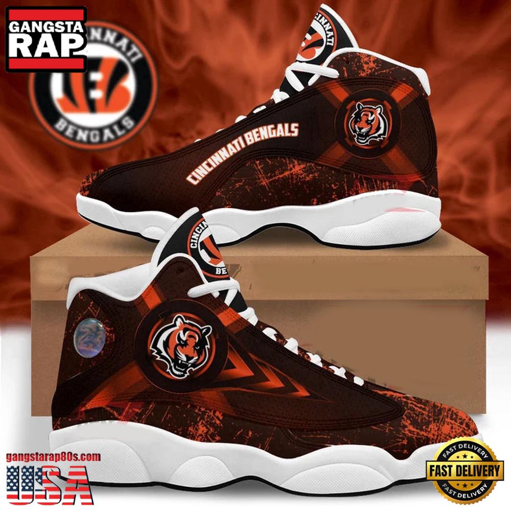 Cincinnati Bengals NFL Air Jordan 13 Shoes For Fans