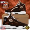 NFL Cleveland Browns New Design Air Jordan 13 Running Sneakers Shoes For Fans 3 Cleveland Browns NFL Air Jordan 13 Shoes For Fans