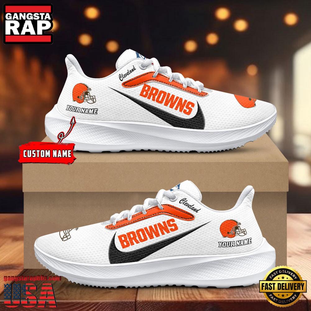Cleveland Browns Running Shoes Custom Your Name