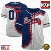 MLB Custom Name Number Atlanta Braves Baseball Jersey 2 Custom Name And Number Atlanta Braves MLB Baseball Jersey
