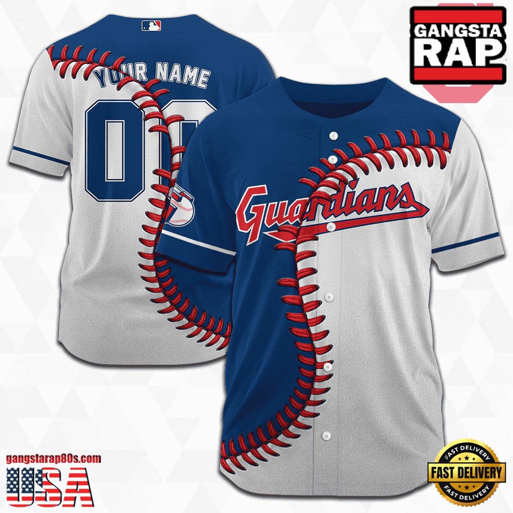 Custom Name And Number Cleveland Guardians MLB Baseball Jersey