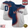 MLB Custom Name Number Houston Astros Baseball Jersey 2 Custom Name And Number Houston Astros MLB Baseball Jersey