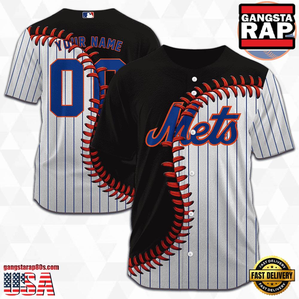 Custom Name And Number New York Mets MLB Baseball Jersey