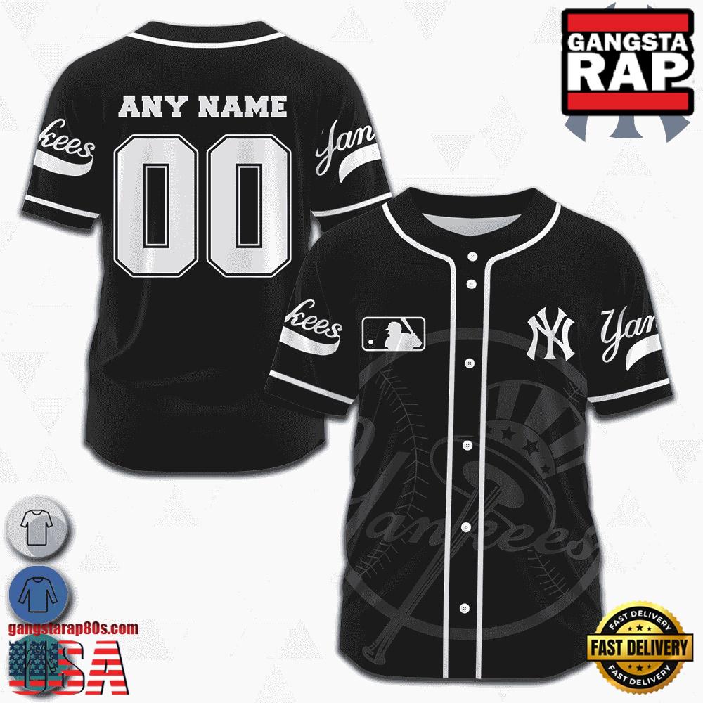 MLB Custom Name Number New York Yankees Team Logo Design Baseball Jersey MLB Custom Name Number New York Yankees Team Logo Design Baseball Jersey