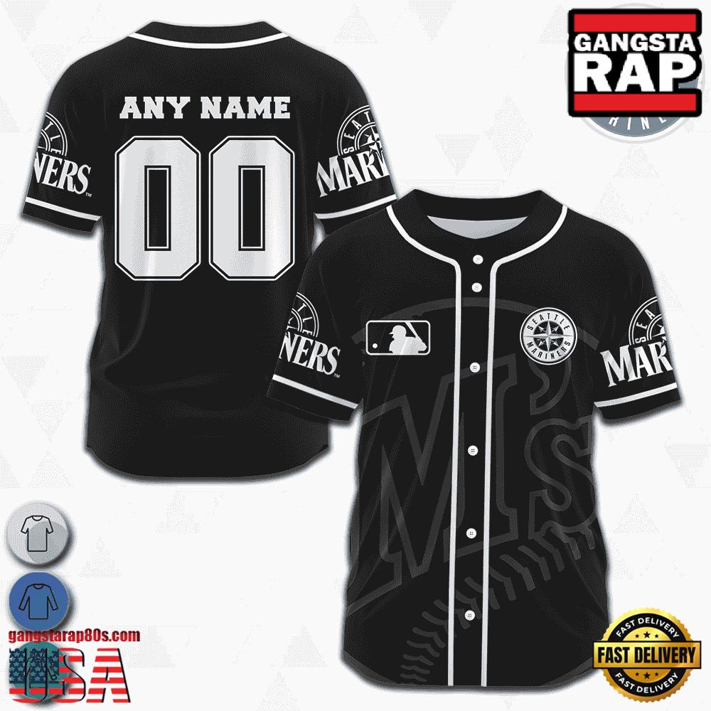 Custom Name And Number Seattle Mariners MLB Team Baseball Jersey