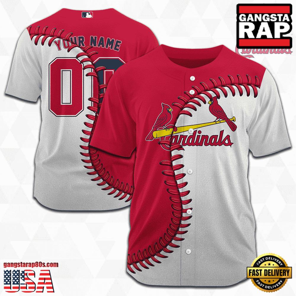 Custom Name And Number St Louis Cardinals MLB Baseball Jersey
