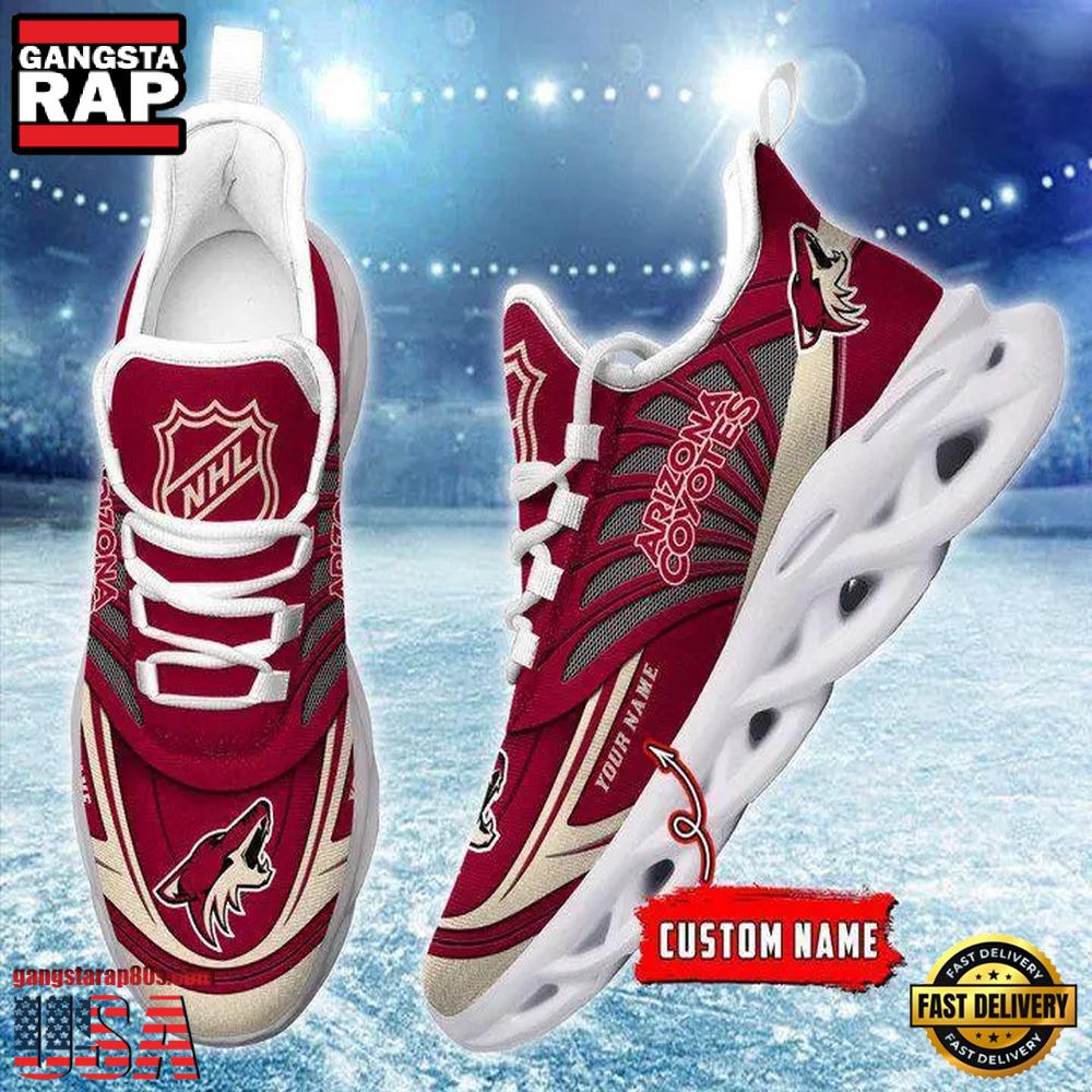 Custom Name NHL Arizona Coyotes Team Max Soul Shoes