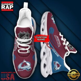 Custom Name NHL Colorado Avalanche Team Sport Max Soul Shoes