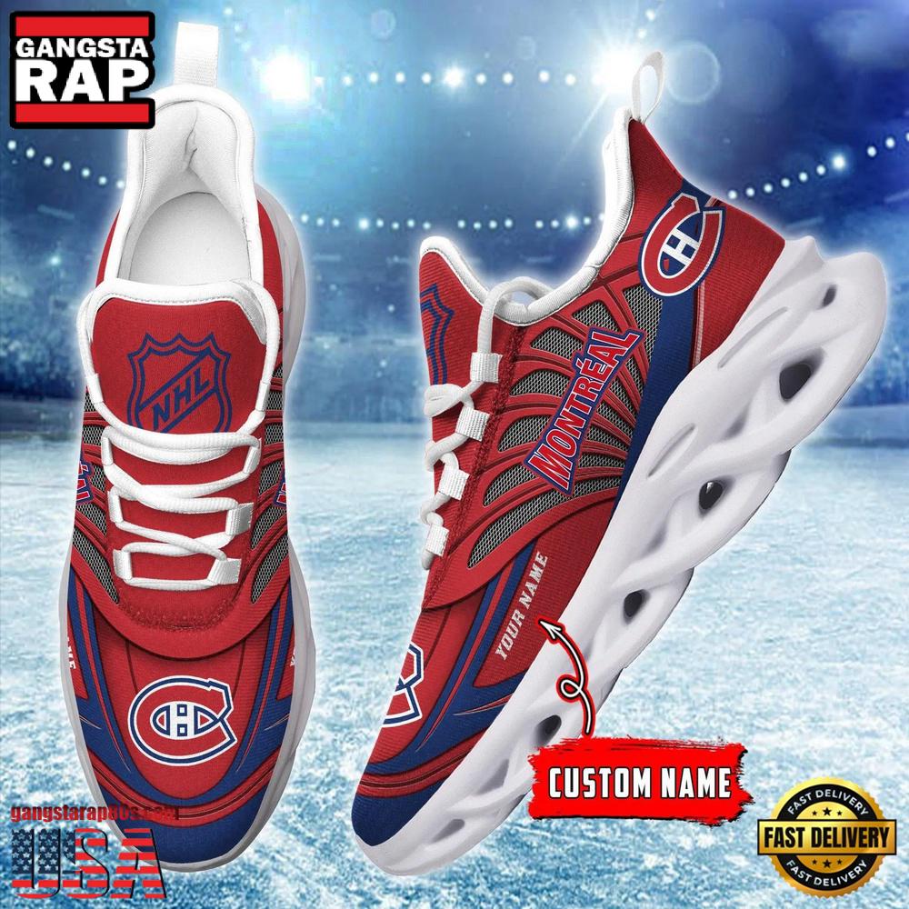 Custom Name NHL Montreal Canadiens Team Max Soul Shoes