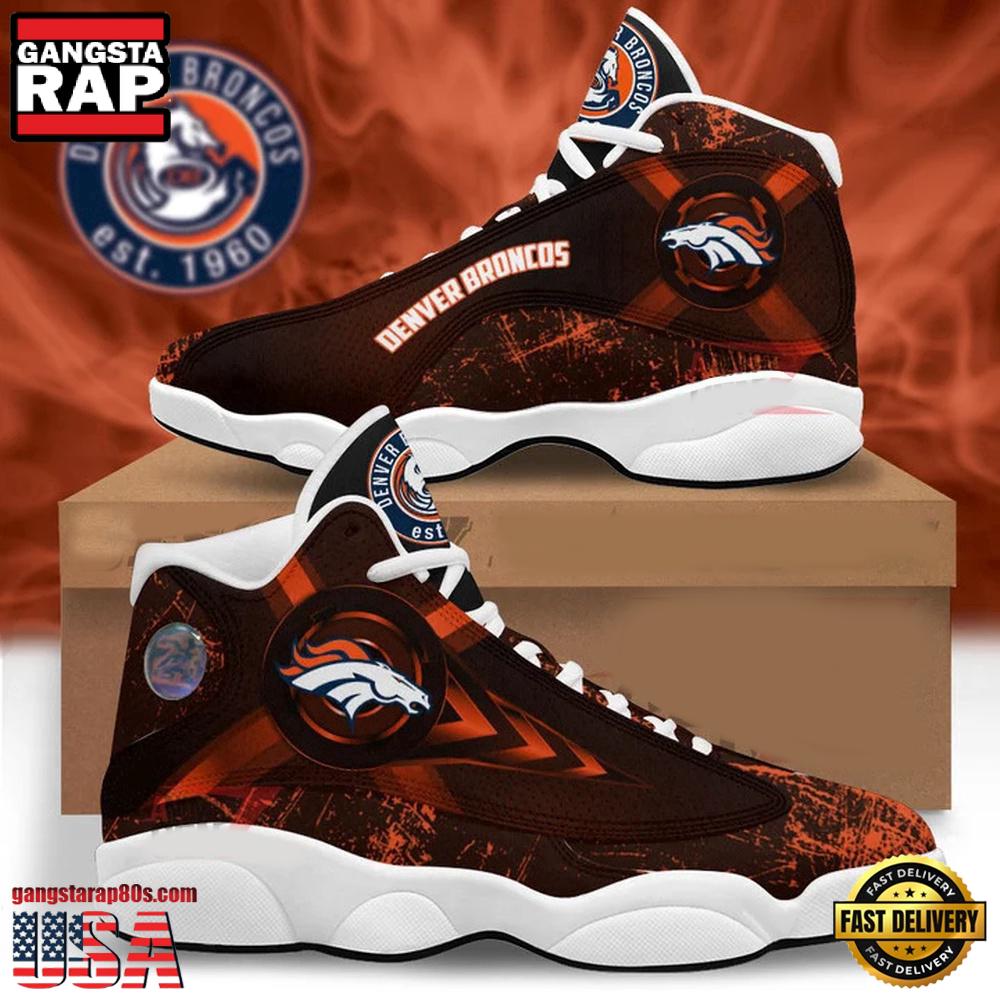 Denver Broncos NFL Air Jordan 13 Shoes For Fans